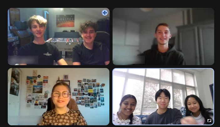 Video call with FTC teams abroad